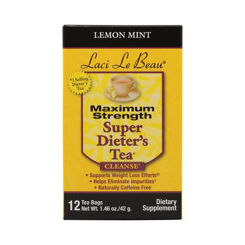 Laci Le Beau Maximum Strength Super Dieter's Tea Lemon Mint - 12 Tea Bags