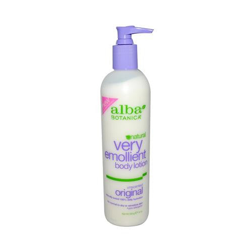Alba Botanica Very Emollient Body Lotion Original Unscented - 12 Fl Oz