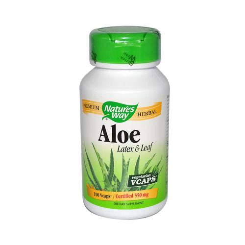 Nature's Way Aloe Vera Latex And Leaf - 100 Vegetarian Capsules