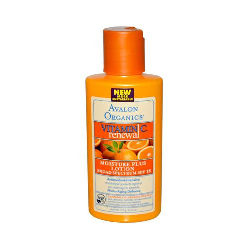 Avalon Organics Vitamin C Renewal Moisture Plus Lotion Spf 15 - 4 Fl Oz