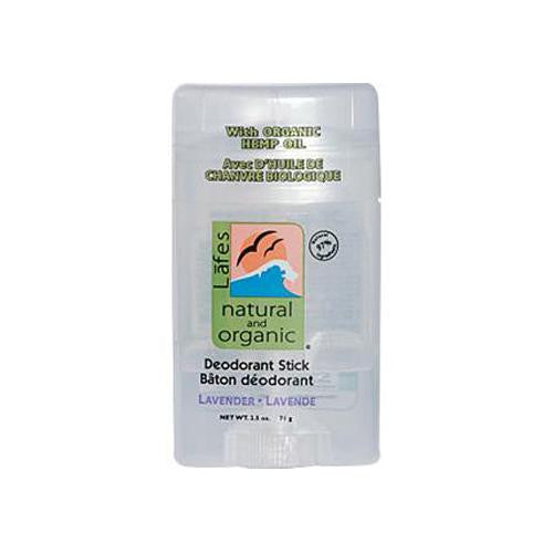 Lafe's Natural Body Care Natural And Organic Deodorant Stick - Lavender - 2.5 Oz
