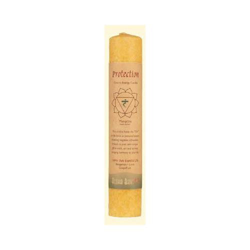 Aloha Bay Chakra Pillar Candle Protection Yellow - 1 Candle