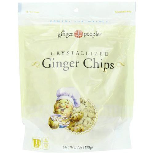 Ginger People Crystallized Ginger Chips - Bakers Cut - 7 Oz - Case Of 12