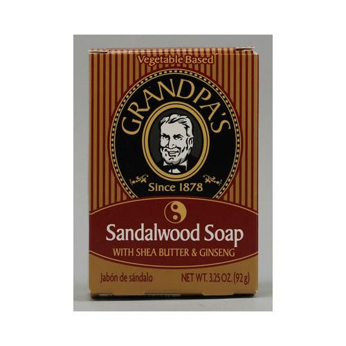 Grandpa's Sandalwood Bar Soap With Shea Butter And Ginseng - 3.25 Oz