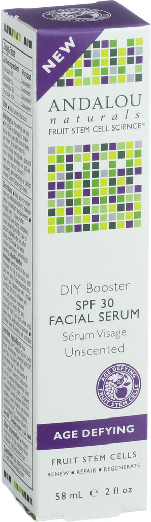 Andalou Naturals Facial Serum - Diy Booster Spf 30 - 2 Oz