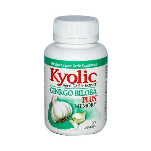 Kyolic Aged Garlic Extract Ginkgo Biloba Plus Memory - 200 Mg - 90 Capsules