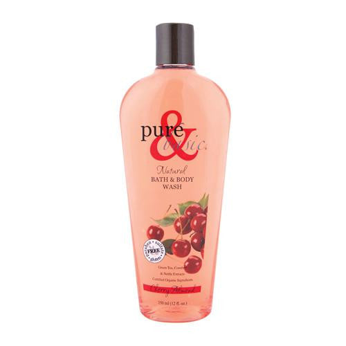 Pure And Basic Body Wash - Cherry Almond - 12 Oz