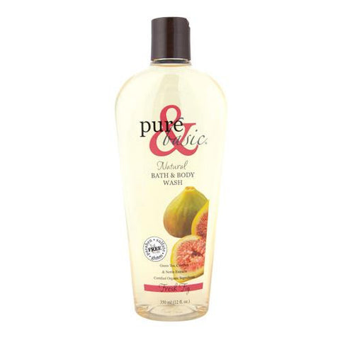 Pure And Basic Natural Bath And Body Wash Fresh Fig - 12 Fl Oz