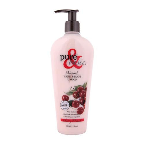 Pure And Basic Natural Bath And Body Lotion Cherry Almond - 12 Fl Oz