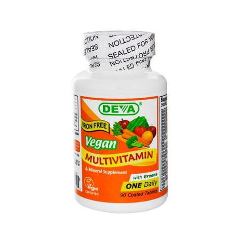 Deva Vegan Multivitamin And Mineral Supplement Iron Free - 90 Tablets