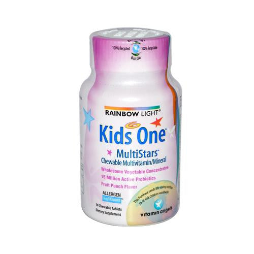 Rainbow Light Kids One Multistars Fruit Punch - 30 Chewable Tablets