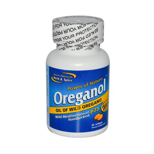 North American Herb And Spice Oreganol Oil Of Wild Oregano - 60 Gelatin Capsules