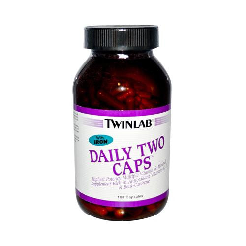 Twinlab Daily Two Caps With Iron - 180 Capsules