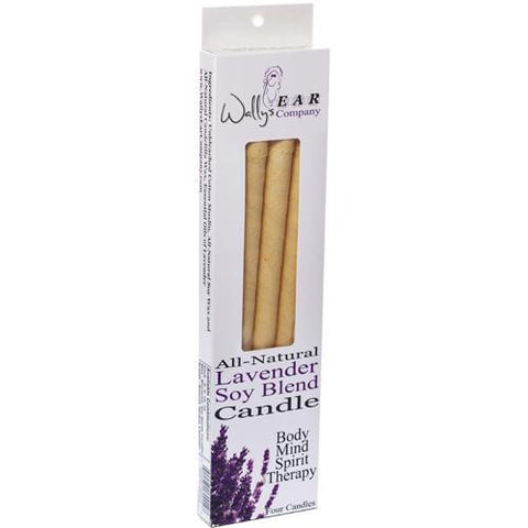 Wally's Ear Candles Lavender Paraffin - 4 Candles