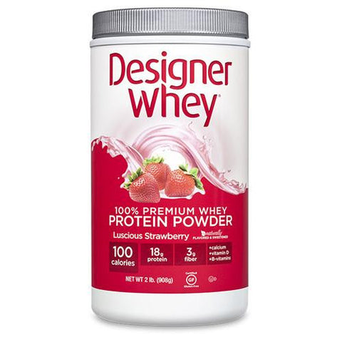 Designer Whey Protein Powder Strawberry - 2 Lbs