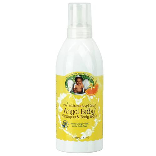 Earth Mama Angel Baby Shampoo And Body Wash - 34 Fl Oz