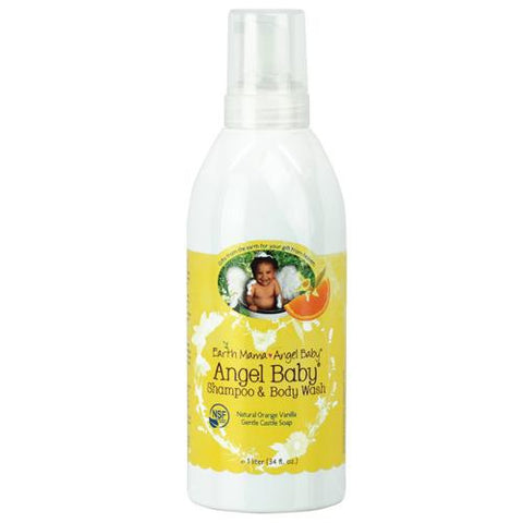 Earth Mama Angel Baby Shampoo And Body Wash - 34 Fl Oz