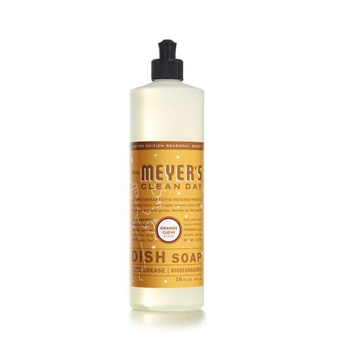 Mrs. Meyer's Liquid Dish Soap - Orange Clove - Case Of 6 - 16 Oz