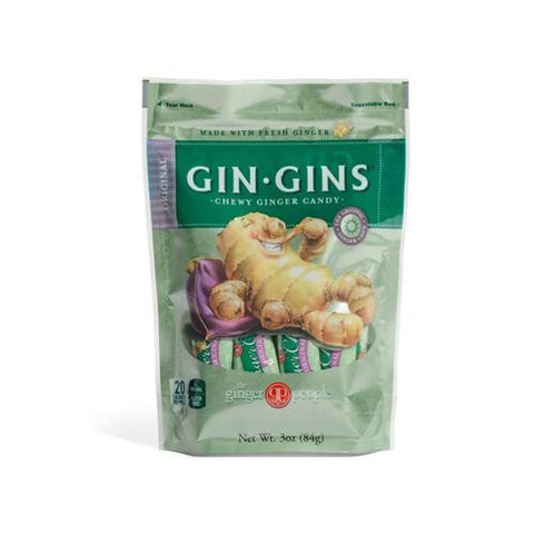 Ginger People Gingins Chewy Originals Bags - Case Of 24 - 3 Oz