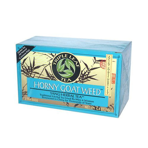 Triple Leaf Tea Horny Goat Weed - 20 Tea Bags - Case Of 6