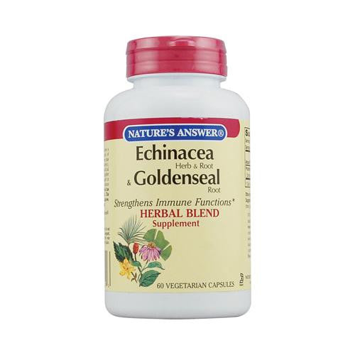 Nature's Answer Echinacea And Goldenseal Root - 60 Vegetarian Capsules