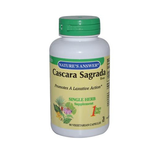 Nature's Answer Cascara Sagrada Bark - 90 Vegetarian Capsules