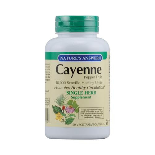 Nature's Answer Cayenne Pepper Fruit - 90 Vegetarian Capsules