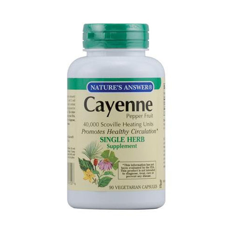 Nature's Answer Cayenne Pepper Fruit - 90 Vegetarian Capsules