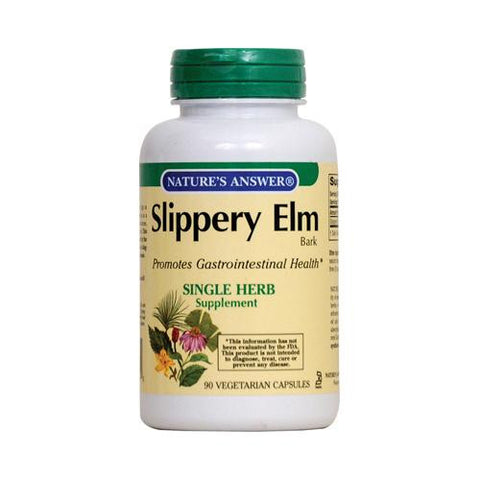 Nature's Answer Slippery Elm Bark - 90 Vegetarian Capsules