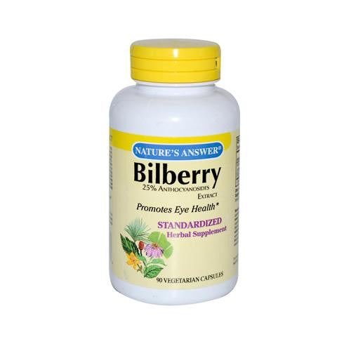 Nature's Answer Bilberry Extract - 90 Vegetarian Capsules