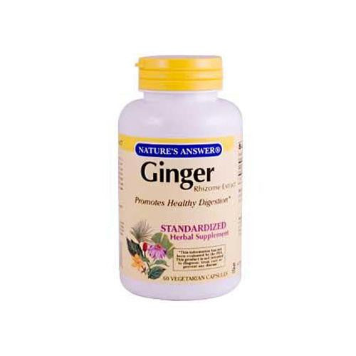 Nature's Answer Ginger Rhizome - 60 Vegetarian Capsules