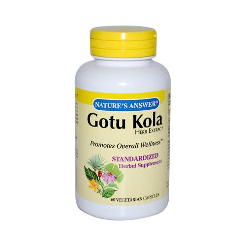 Nature's Answer Gotu Kola Herb - 60 Vegetarian Capsules