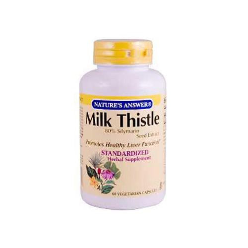 Nature's Answer Milk Thistle Seed Extract - 60 Vegetarian Capsules