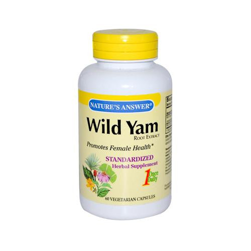 Nature's Answer Wild Yam Root Extract - 60 Vegetarian Capsules