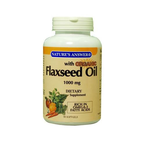 Nature's Answer Flaxseed Oil - 1000 Mg - 90 Softgels