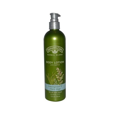 Nature's Gate Lemongrass And Clary Sage Body Lotion - 12 Oz