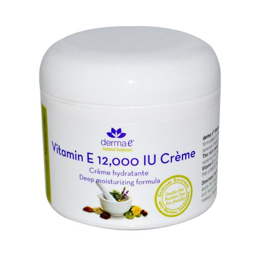 Derma E Vitamin E Creme - 12000 Iu - 4 Oz