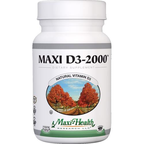 Maxi Health Kosher Vitamins Maxi D3 2000 - 2000 Iu - 90 Tablets