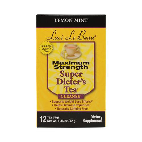 Laci Le Beau Maximum Strength Super Dieter's Tea Lemon Mint - 12 Tea Bags