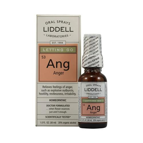 Liddell Homeopathic Letting Go Ang Anger Spray - 1 Fl Oz