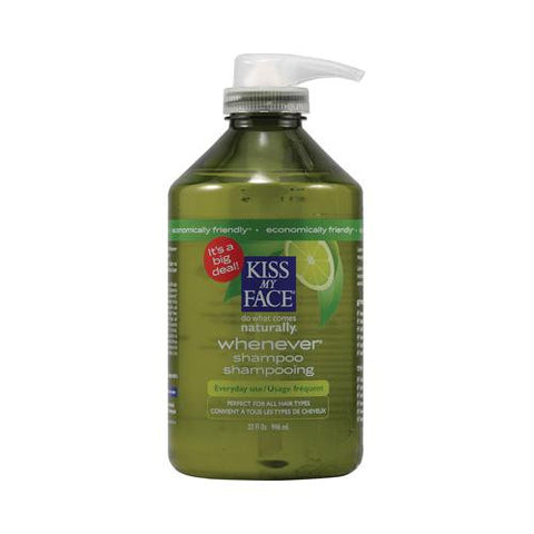 Kiss My Face Whenever Shampoo Green Tea And Lime - 32 Fl Oz