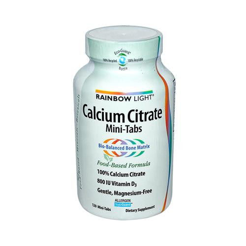 Rainbow Light 100% Calcium Citrate Mini-tabs - 120 Mini-tabs