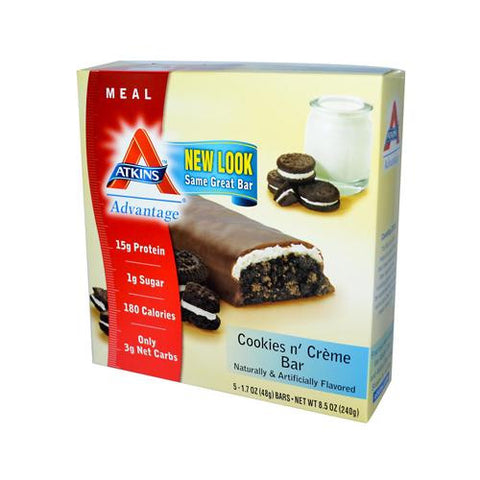 Atkins Advantage Bar Cookies N Creme - 5 Bars