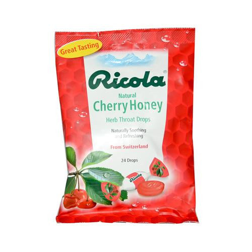 Ricola Herb Throat Drops Cherry Honey - 24 Drops - Case Of 12