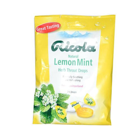 Ricola Herb Throat Drops Lemon Mint - 24 Drops - Case Of 12