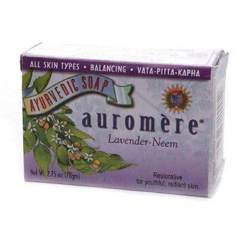 Auromere Bar Soap - Ayurvedic Lavender Neem - 2.75 Oz