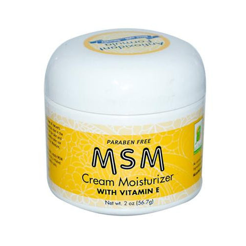 At Last Naturals Msm Cream Moisturizer With Vitamin E - 2 Oz