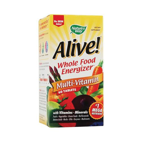 Nature's Way Alive Multi-vitamin No Iron Added - 60 Tablets