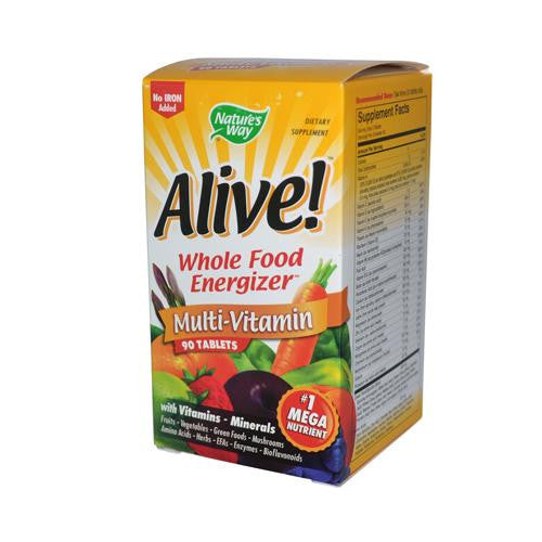 Nature's Way Alive Multi-vitamin No Iron Added - 90 Tablets