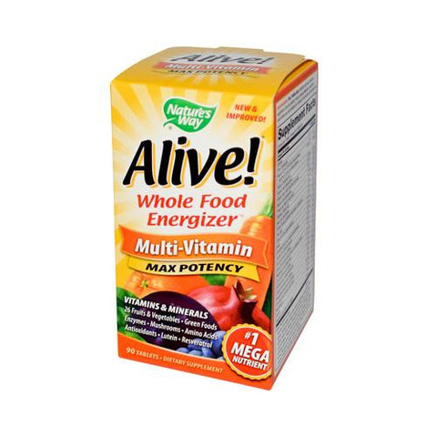 Nature's Way Alive Multi-vitamin Max Potency - 90 Tablets